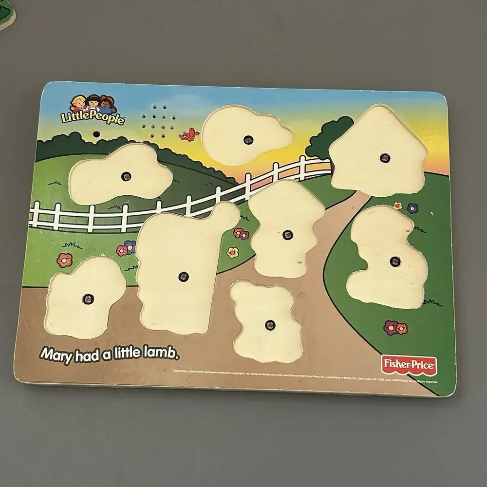 2006 Fisher Price Puzzle Mary Had a Little Lamb Puzzle Musical By Mattel